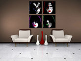 Ročno poslikano slikarstvo POP Art Kiss 4 kosi kiss | različne velikosti